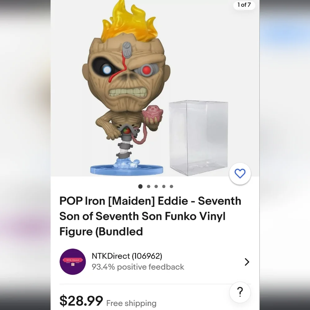 Funko Pop!  5pc Iron Maiden's Eddie Collectible Bundle Set NWOT UNOPENED - Picture 14 of 16